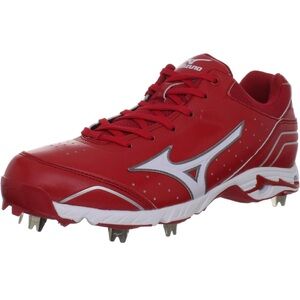 Mizuno Men's 9-Spike Advanced Classic 7 Baseball Cleat - Red/White - US 12.5